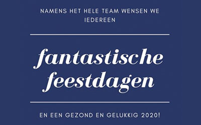 Wij wensen iedereen fantastische feestdagen en een gezond en gelukkig 2020!